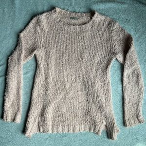 light pink knit sweater